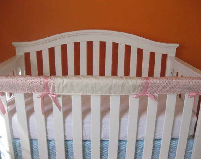 Crib Teething Guard 1pc Light Pink and Cream With Light Pink Etsy