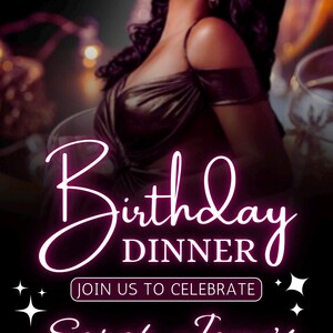 Birthday dinner invitation