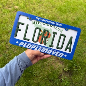 NEW! PeopleMover License Plate Frame - Tomorrowland Magic Kingdom Disney World