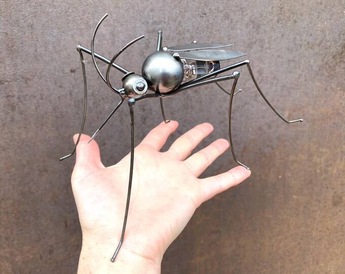 Handmade Metal Mosquito Sculpture: Recycled Welding Insect Art - Etsy