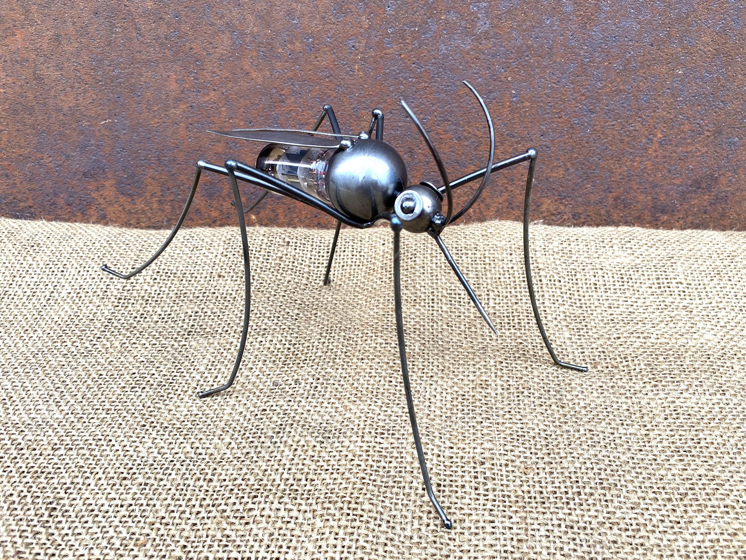 Handmade Metal Mosquito Sculpture: Recycled Welding Insect Art - Etsy