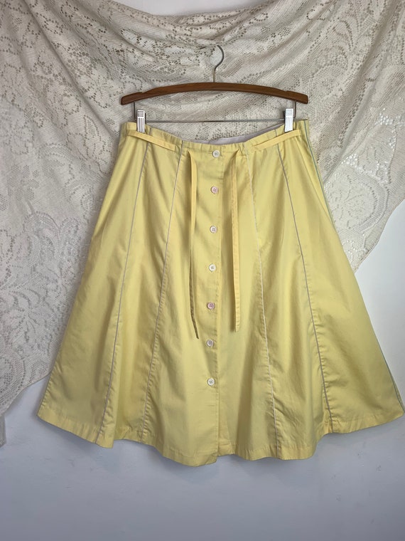 Pinup Circle Skirt Sunny Canary Yellow Skater Skir