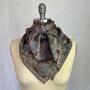 Light Academia Wool Shawl Paisley Scarf Cozy Wrap Witchy Librarian with  - Terra Exchange Vintage