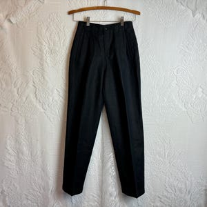 Dark Academia Pants Pleated Trousers Witchy Librarian Peaky Blinders Nineties Linen Pants - Terra Exchange Vintage