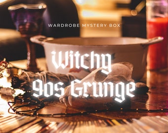 Whimsigoth Mystery Box - Witchy 90s Grunge *FIVE Full Size Items Plus Accessories!* Aesthetic Wardrobe Bundle - Terra Exchange Vintage