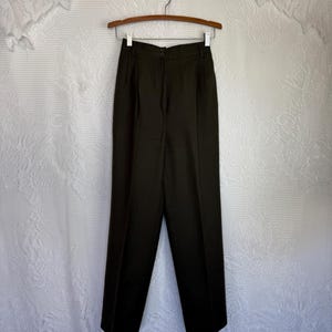 Wool Trousers Dark Academia Retro Riding Pants Pleated Peaky Blinders Witchy Librarian - Terra Exchange Vintage