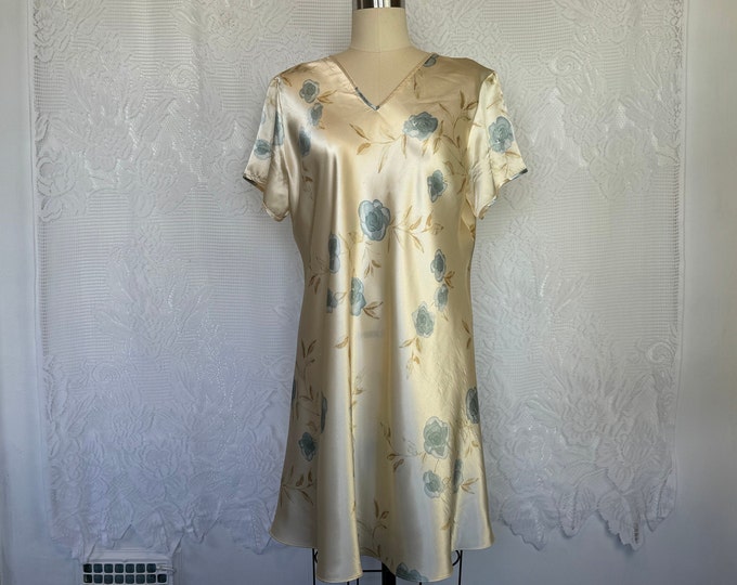 Vintage Emerald Nightgown | Soft Romantic Slip Dress (XS–S) main image 1