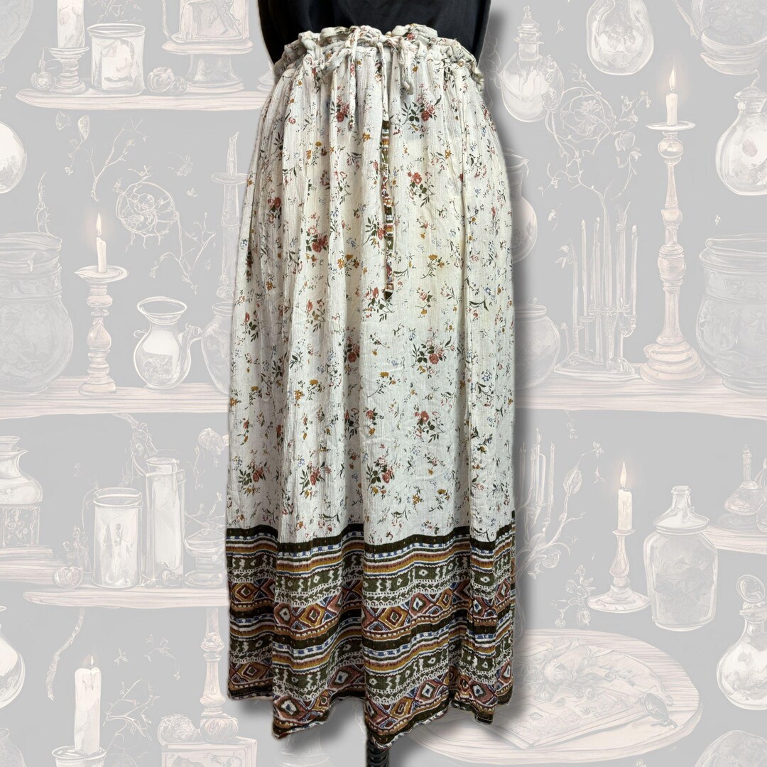 Whimsigoth Maxi Skirt Plus Size Witchy Boho Hippie Practical Magic 90s ...