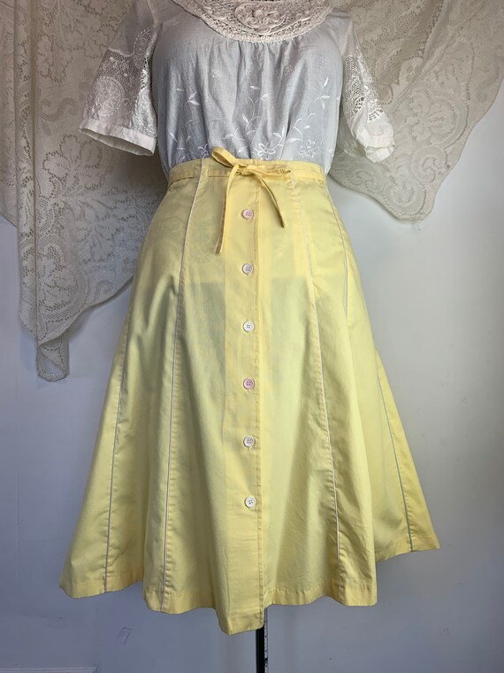 Pinup Circle Skirt Sunny Canary Yellow Skater Ski… - image 8