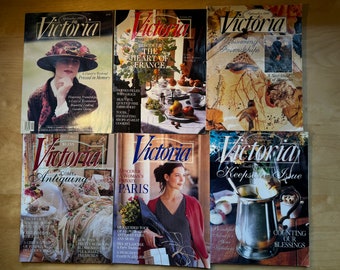 Victoria Magazine Back Issues Nineties Fall Victorian Autumn Fashion Recipes Cottagecore Lifestyle - Terra Exchange Vintage