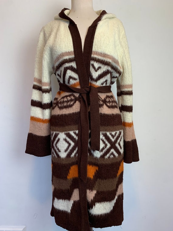 Vintage Southwest Style Knit Sweater Earthtones Ch