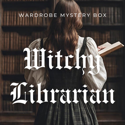 Dark Academia Mystery Box Witchy Librarian * CINQ articles en taille réelle plus des accessoires ! * Ensemble garde-robe esthétique - Terra Exchange vintage