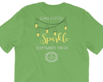 Southern Girl T-Shirts / Below the Mason Dixon Apparel/ Leave a little Sparkle /Women's T-Shirt /Gifts for Her /Mason Jar /Short-Sleeve