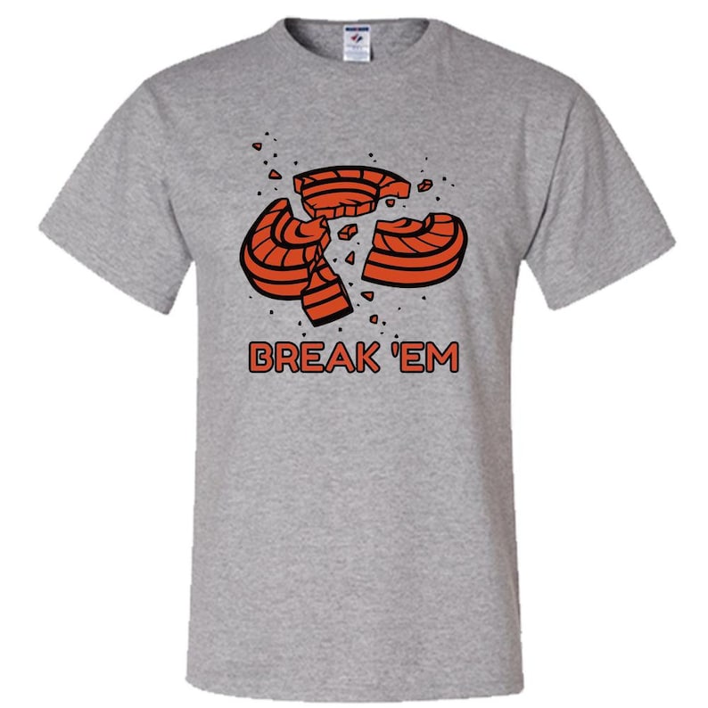 Break 'em / Trap, Skeet and Sporting Clay T-Shirt / Competition Shooting / Clay Pigeon / Clay Target / Clay Bird / Skeet Shooting / Shotgun afbeelding 1