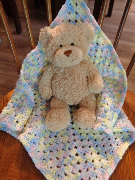 Doll House Doll Blanket Granny Square Baby Snuggie Baby Doll Afghan Crochet Doll Blanket or Snuggie in Pastel Colors or Table Trivet
