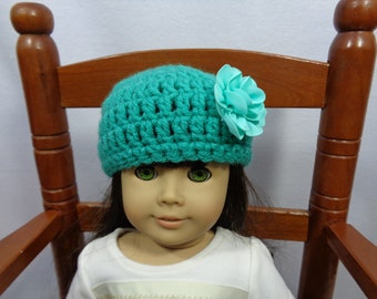 18 Inch Doll Hat, Choose Your Color, Crochet Winter Cap for Doll, Gift for Girl, Birthday Party Favor
