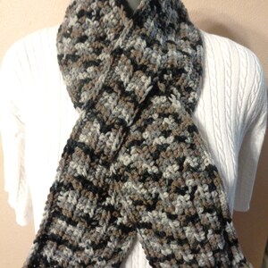 Neckwarmer Cotele Avec Fente Crochet Echarpe De Trou De Etsy