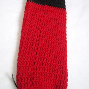 Crochet Plastic Bag Holder Ladybug Red and Black, Hostess Gift, Present for Teacher, Eco-friendly Bag Holder, MADE TO ORDER image 5