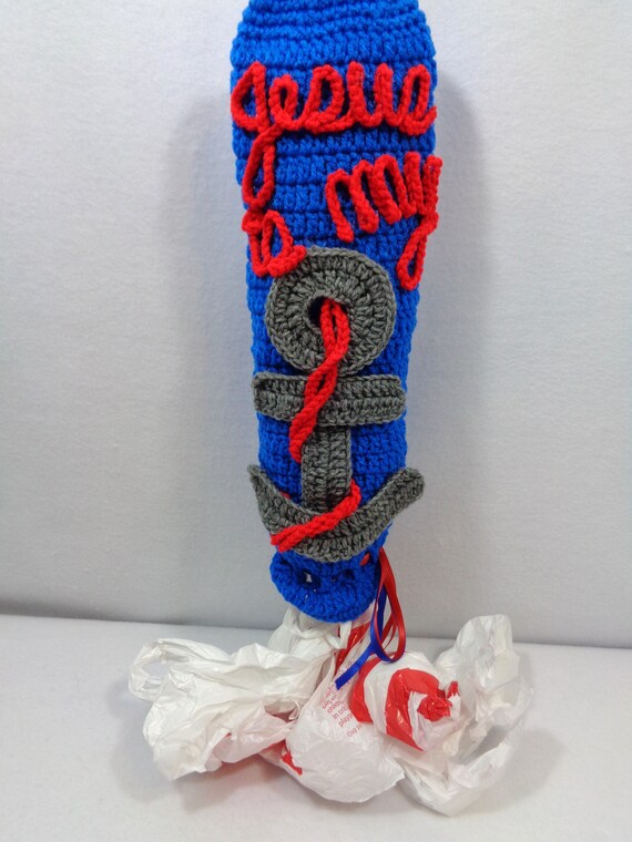 Plastic Bag Holder Crochet Christian Home Decor Walmart Bag Etsy
