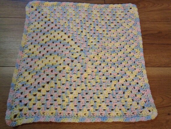 Doll House Doll Blanket Granny Square Baby Snuggie Baby Doll Afghan Crochet Doll Blanket or Snuggie in Pastel Colors or Table Trivet