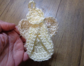 Christmas Angel Ornament, Crochet Christmas Decoration, Gift for Co-Workers, Present for Grandma, Tree Decorations, MADE TO ORDER