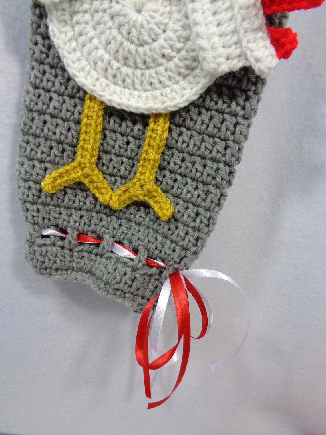 Chicken Plastic Bag Holder Crochet Farm Decor Walmart Bag Etsy