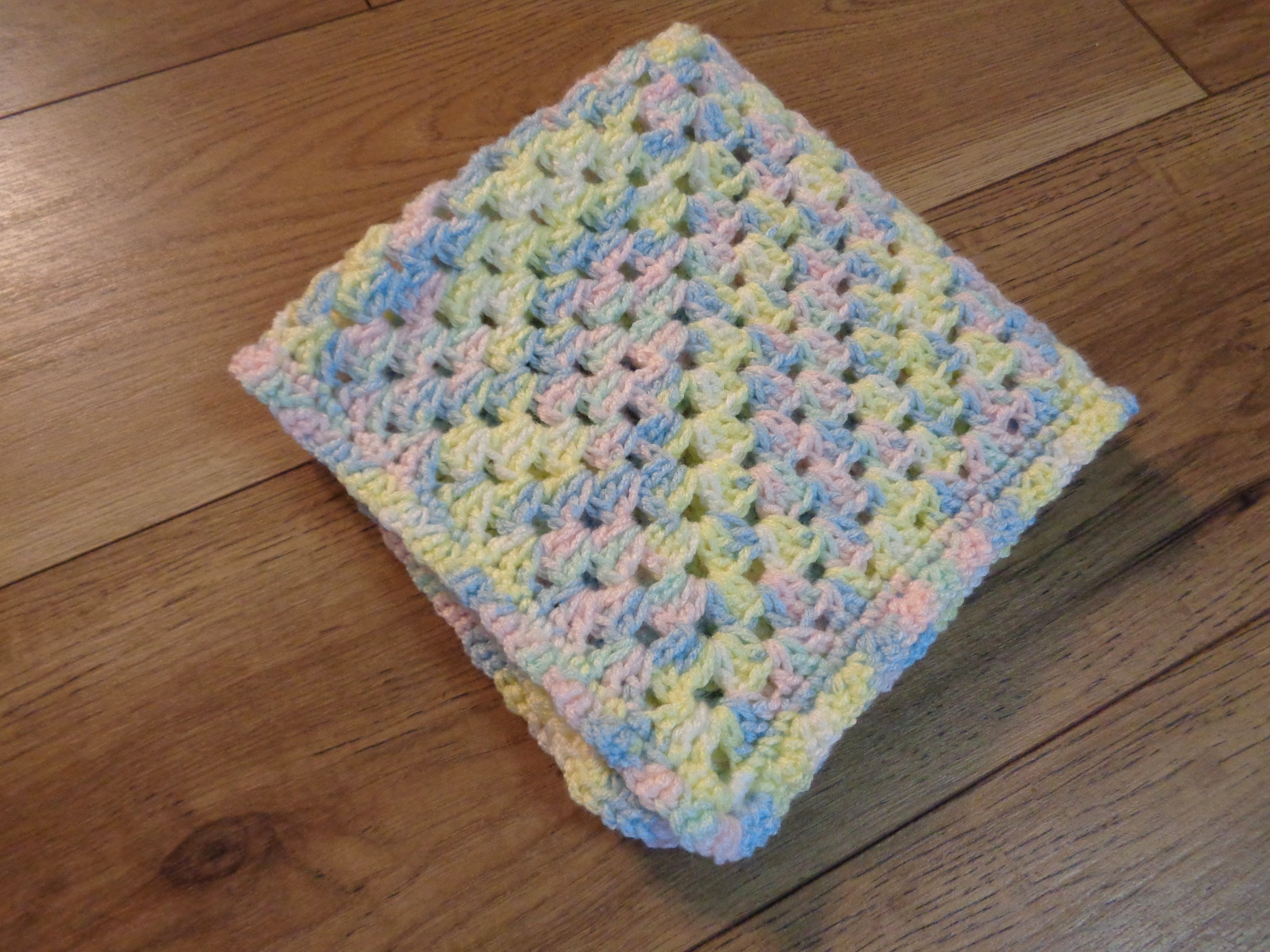 Doll House Doll Blanket Granny Square Baby Snuggie Baby Doll Afghan Crochet Doll Blanket or Snuggie in Pastel Colors or Table Trivet