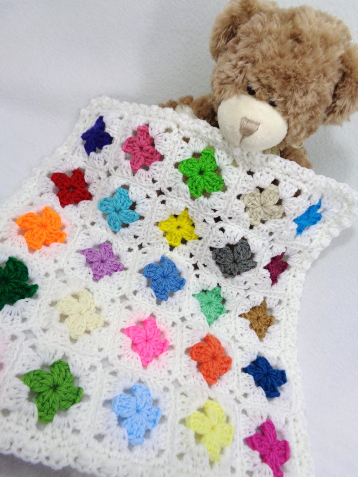 Dollhouse Quilt Doll Bed Quilt Crochet Teddy Bear Afghan Etsy