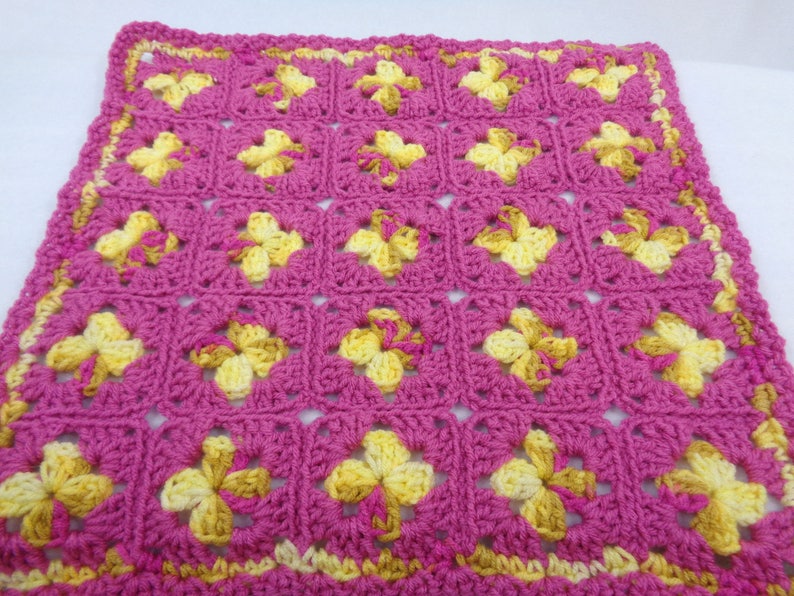 Doll House Doll Blanket Granny Square Baby Snuggie Baby Doll Afghan Crochet Doll Blanket or Snuggie in Pastel Colors or Table Trivet