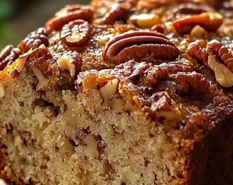 Sweet Alabama Pecan Bread recipe, Easy recipe, Dinner recipe, Party recipe, Instant Download Recipe, Party Food Recipe, Printable Recipe