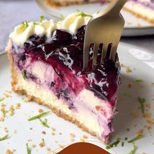 No-Bake Blueberry Cheesecake Recipe: Easy Dessert (Digital Download)