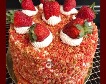 Strawberry Shortcake Cheesecake Recipe (Instant Download)
