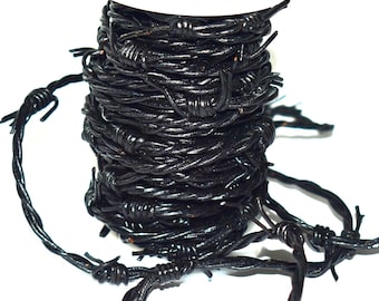 Rênes Fendues Western Showman – Cuir De Vache Argentine, Motif Fil De Fer Barbelé, Neuves