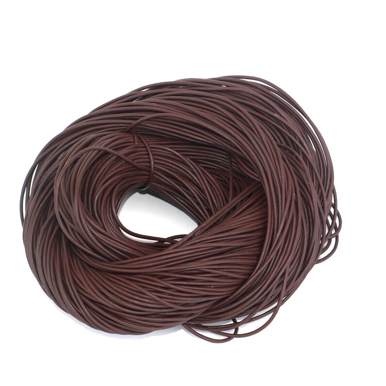 1.8 Mm Brown Leather Cord Genuine Leather Cord Leather Cord Etsy