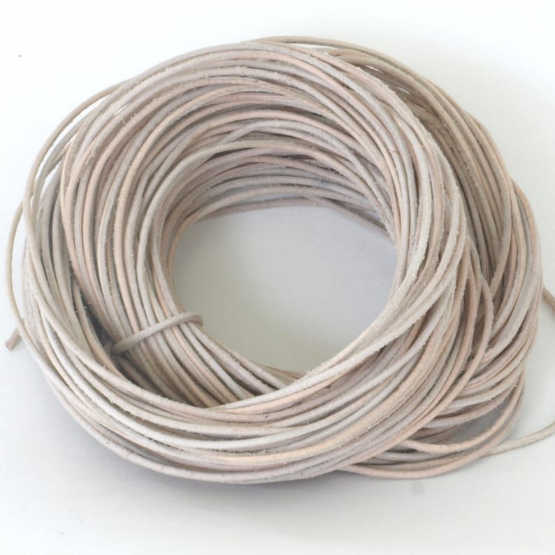 4 mm Natural Leather Cord 10 Meter Hank for necklaces and bracelts