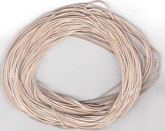 1 mm Natural Leather Cord, Untreated Leather Cord, for Braiding, Jewelry making Decorating, 25 Meter Hank