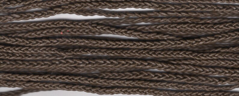 Coconut Brown Braided plaited Leather Cord 3 Mm Width 10 - Etsy