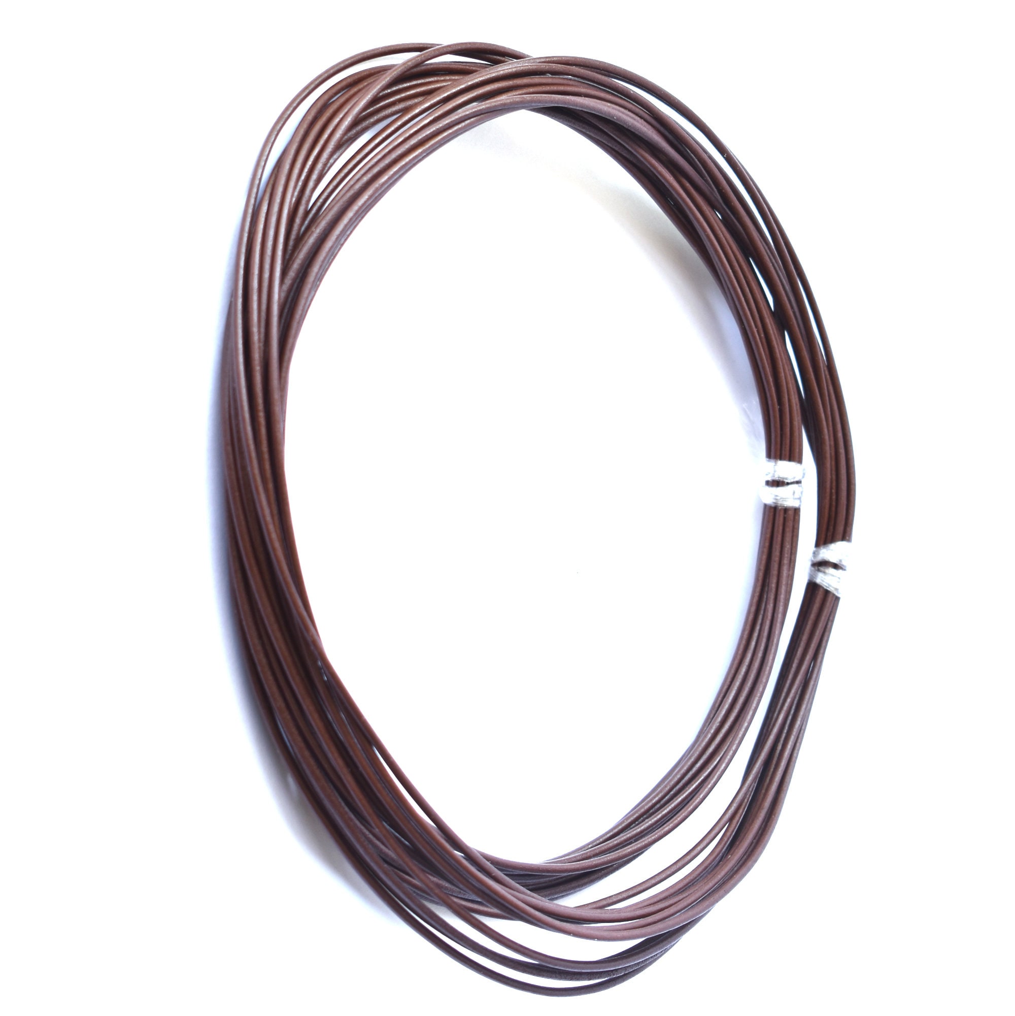 Rustic Soft Flexible Premium Round Leather Cord With Antique Finish for Necklace  Bracelet Jewelry Making 