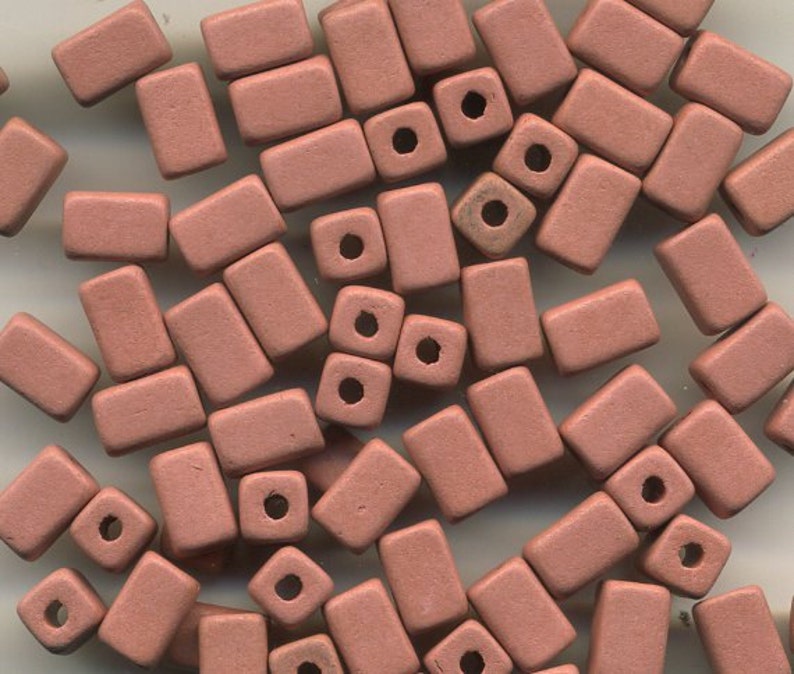 hole about 2.5mm Package of 50 beads #40 Pale Olive Green Rectangular Ceramic Beads 6x 6X10mm