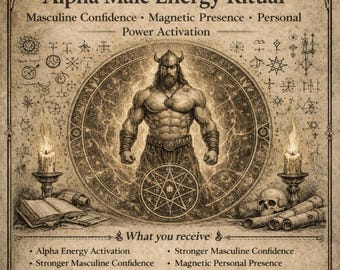 Alpha Male Energy Ritual Masculine Confidence • Magnetic Presence • Personal Power Activation