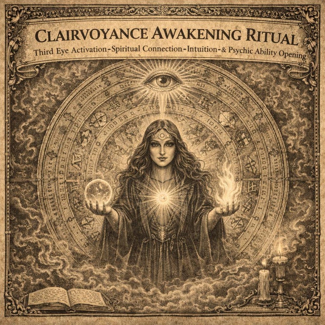 Intuitive Rituals Clairvoyance Awakening Ritual – Third Eye Activation, Spiritual ...