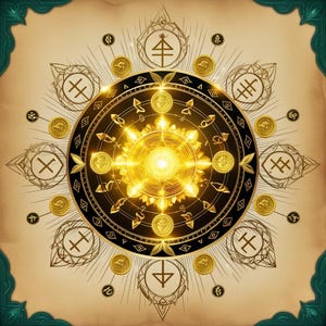 Attracting wealth / digital amulet for attracting wealth - printable money talisman magnet (PDF/JPG)