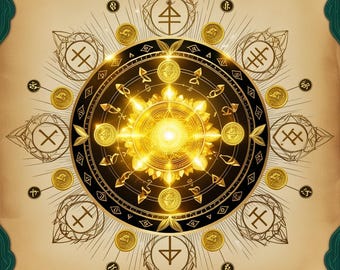 Wealth Amulet: Personalized Money Talisman Magnet (PDF/JPG)