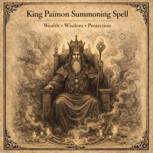Hechizo de invocación del Rey Paimon: Riqueza, Sabiduría, Protección