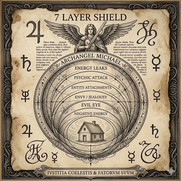 7-Layer Home Protection | Powerful Spiritual & Archangel Michael Protection | Personalized Psychic Reading | Digital PDF