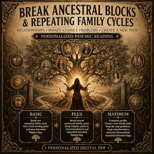 Break Ancestral Blocks & Repeating Family Cycles | Relationships, Money, Family Problems | Personalized Ancestral Practice | PDF