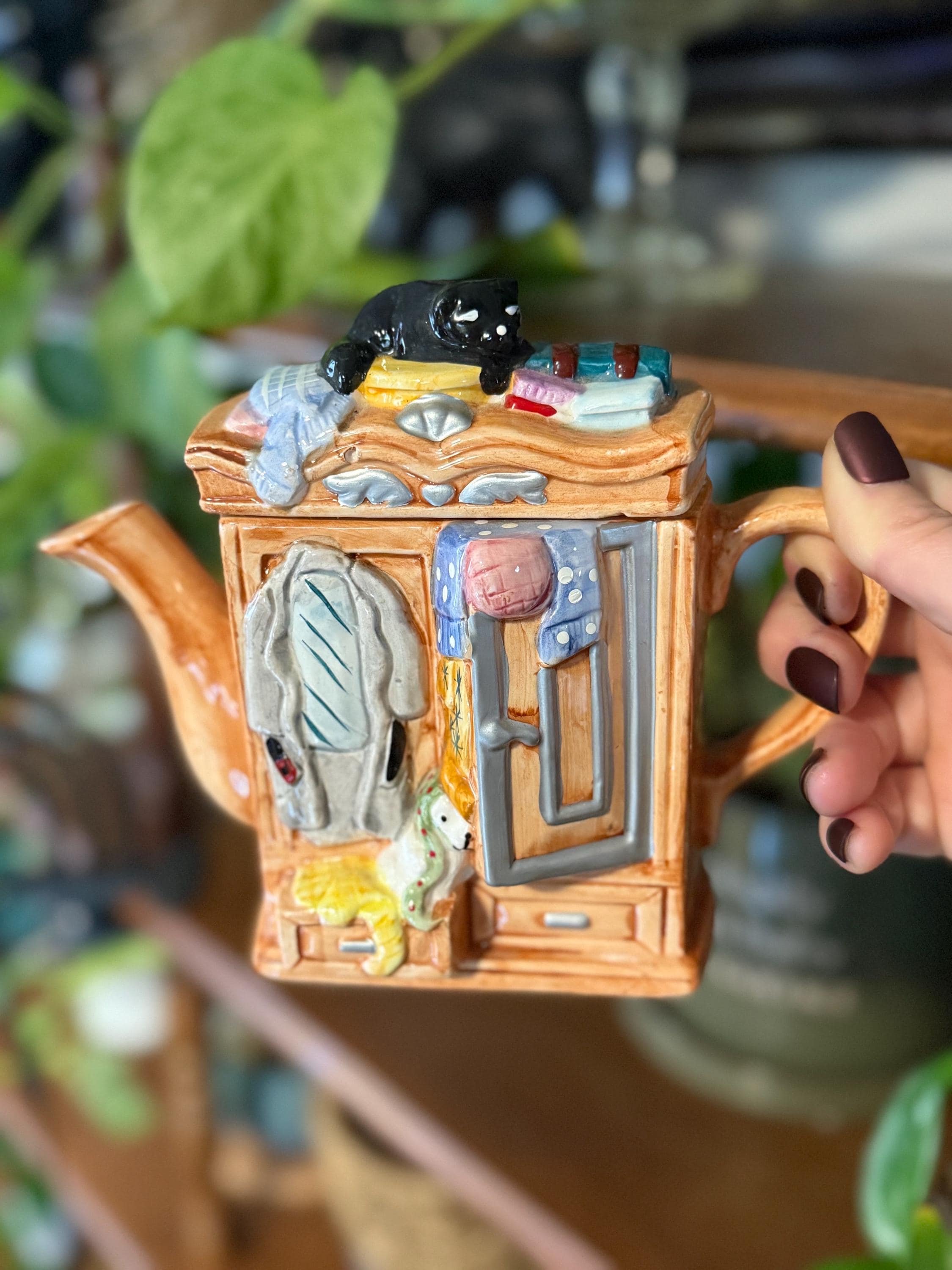 Vintage Cat Teapot - Etsy