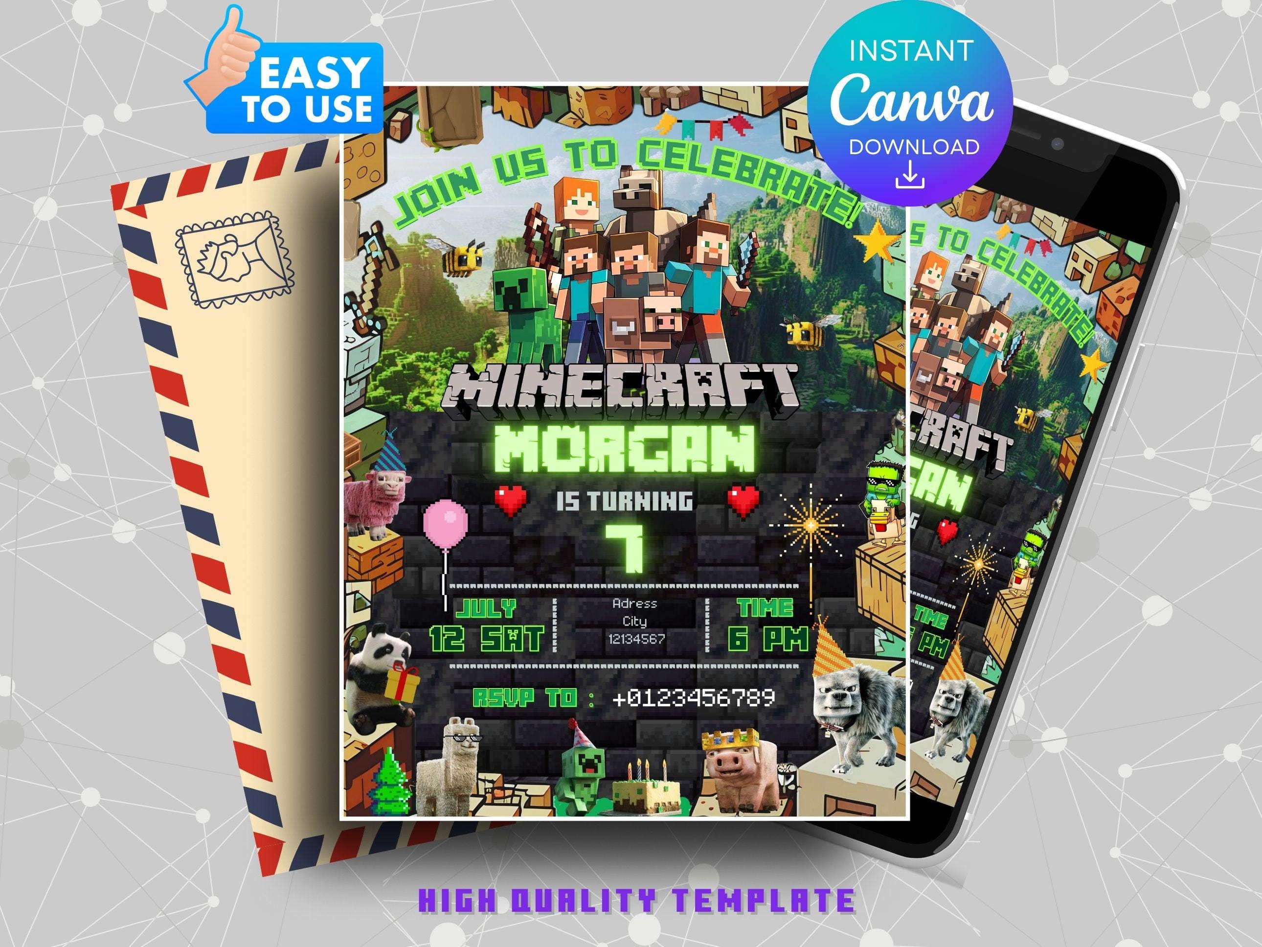 Canva Gamer Invitation Template