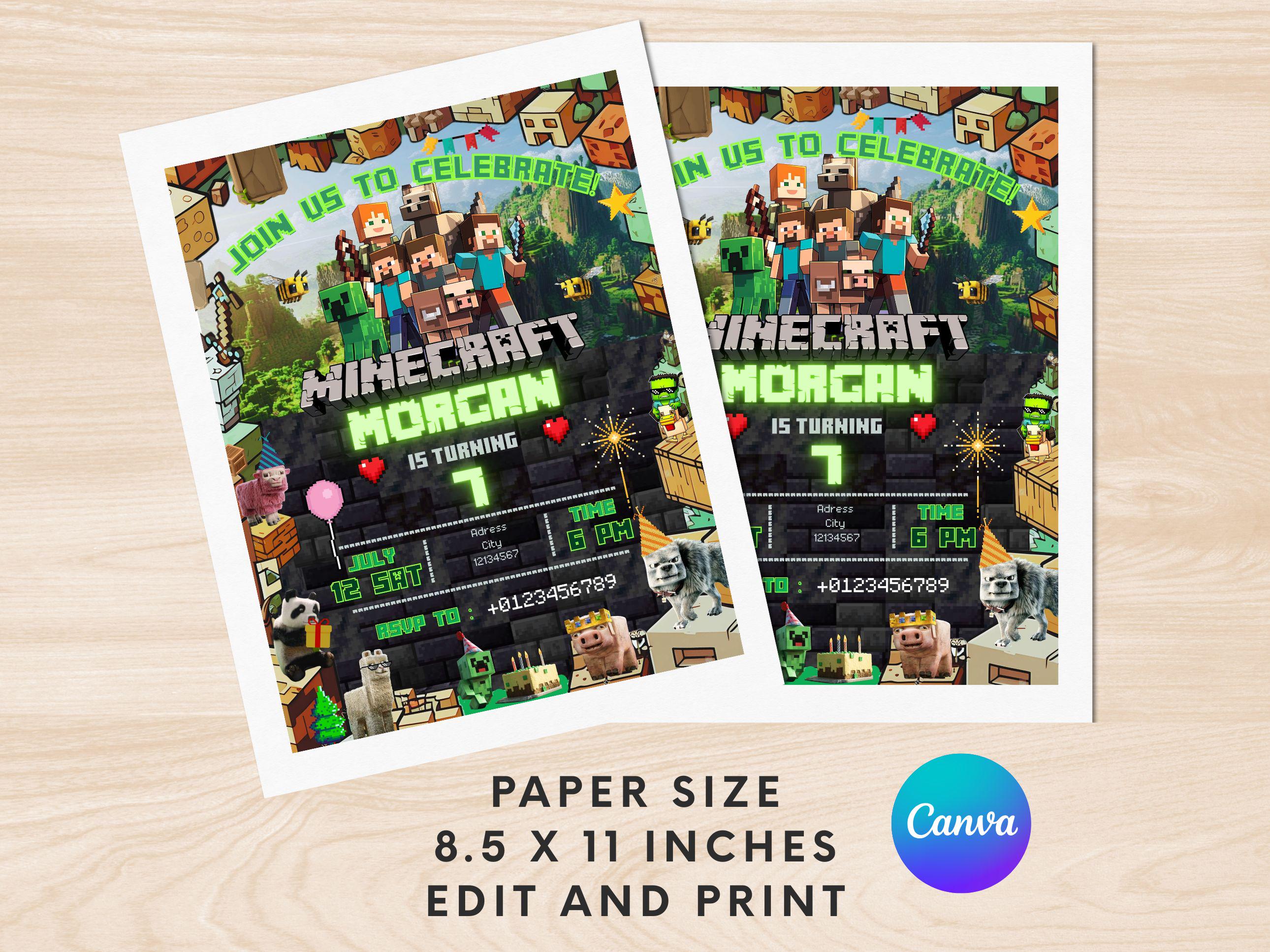 Canva Gamer Invitation Template