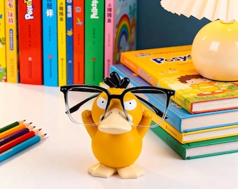 Desktop Ornaments - Psyduck Anime Decor Sculpture for Eyewear Display and Office Desk Accessory